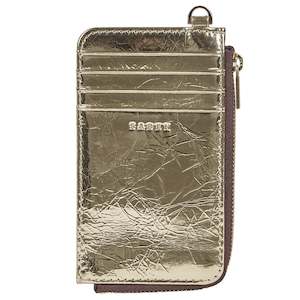 Saben Winona Card Holder - Gold Crinkle