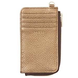 Saben Winona Card Holder - Brushed Bronze