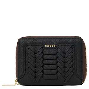 Saben Landry Macro Weave Wallet - Black