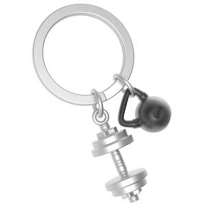 Kitchenware: Meta[l]morphose Keychain - Gym Weights