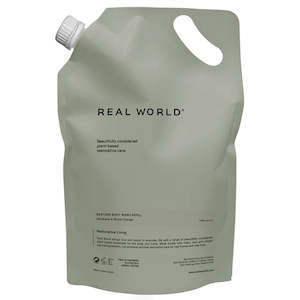 Real World NZ Restore Body Wash 1000ml Refill - Harakeke & Blood Orange