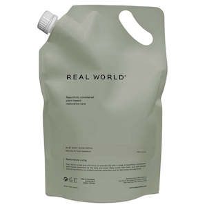 Real World NZ Rest Body Wash 1000ml Refill - Manuka & Rose Geranium