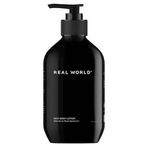 Real World NZ Rest Body Lotion - Manuka & Rose Geranium