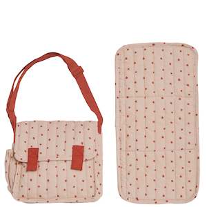 Olli Ella Carrie Convertible Changing Set - Strawberry