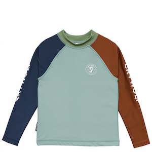 Kitchenware: Crywolf Rash Vest - Ocean Colour Block