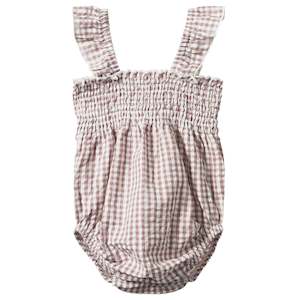 Nature Baby Organic Cotton Gala Suit - Twilight Check