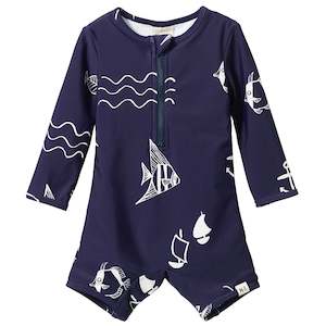 Nature Baby One Piece Bathing Trunks - Atlantic Navy