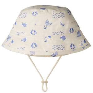 Nature Baby Organic Cotton Bucket Sunhat - Atlantic