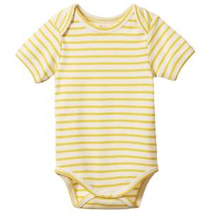 Nature Baby Organic Cotton Short Sleeve Bodysuit - Sunburst Sailor Stripe