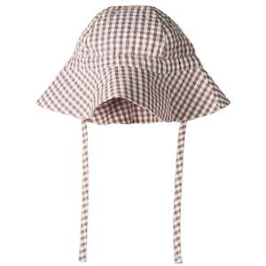 Nature Baby Organic Cotton Gingham Sunhat - Twilight Check