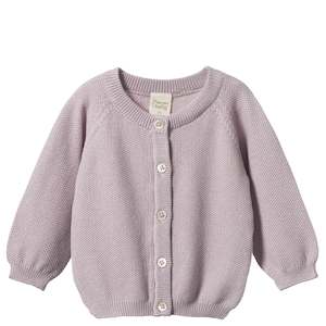 Nature Baby Organic Cotton Piper Cardigan - Lilac