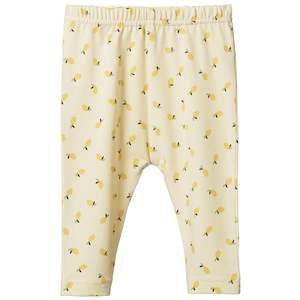 Nature Baby Organic Cotton Leggings - Petite Lemon Cream