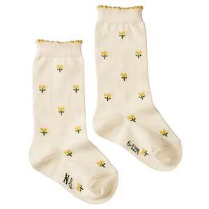 Nature Baby Organic Cotton Socks - Tulips