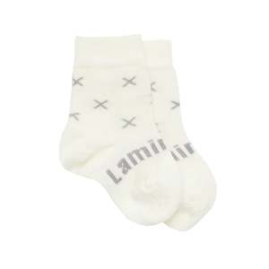 Lamington Merino Crew Baby Socks - Fox