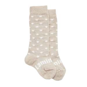 Lamington Merino Knee High Baby Socks - Truffle