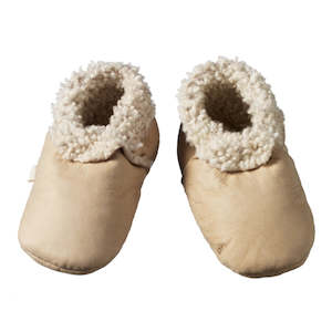 Nature Baby Lambskin Booties - Cream