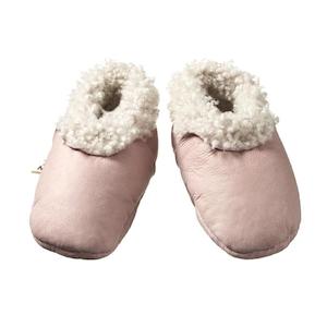 Nature Baby Lambskin Booties - Rose Bud