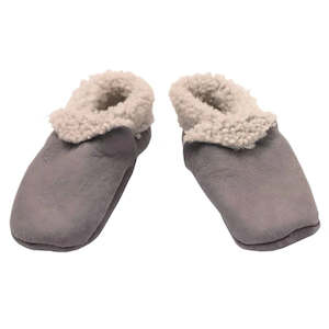 Nature Baby Lambskin Booties - Grey