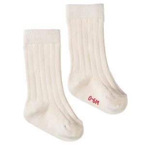 Nature Baby Organic Cotton Rib Socks - Natural