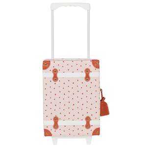 Olli Ella See-Ya Suitcase - Strawberry