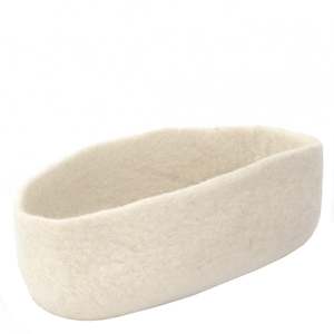 Kitchenware: Muskhane Felt Long Basket - Natural