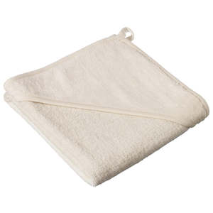 Nature Baby Organic Cotton Hooded Towel - Natural