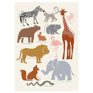 Papier HQ Card - A is for Animal