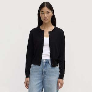 Assembly Label Semra Cotton Cashmere Cardigan - Black