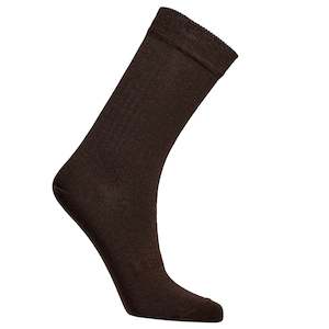 Lamington Merino Adult Crew Socks -  Cacao