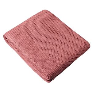 Nature Baby Organic Merino Knit Baby Blanket - Raspberry