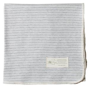 Nature Baby Organic Cotton Jersey Wrap - Grey Marl Stripe