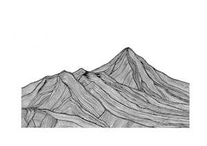 Health supplement: MONNI Mt Taranaki Print