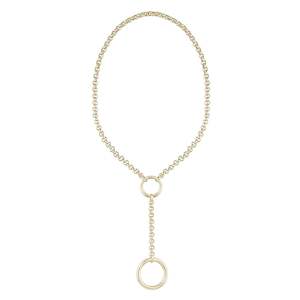 Monarc Jewellery Edie Rolo Necklace, Gold Vermeil