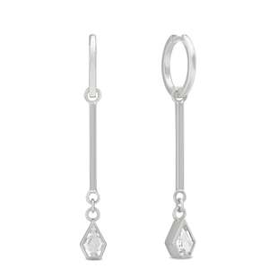 Monarc Jewellery Maison Pendulum/Virginia Hoop, Pair, Silver