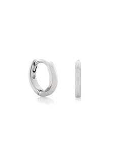 Monarc Jewellery Anna Mini Huggie Hoop, Silver