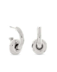 Monarc Jewellery Hermione Hoops, Silver