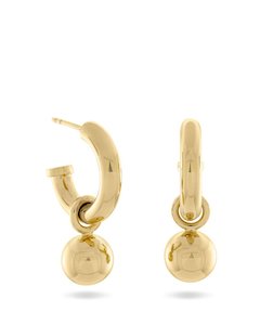 Monarc Jewellery Scout Ball & Hoops, Gold Vermeil