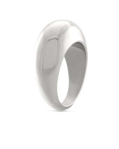 Health supplement: Monarc Jewellery Courbure Ring, Silver