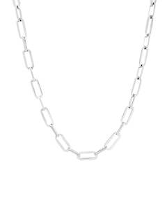 Monarc Jewellery Suitor Chain Necklace, Silver