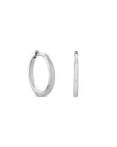 Health supplement: Monarc Jewellery Virginia Huggie Hoop, Silver