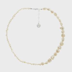 Vania Jewellery Margarita Paraiso Necklace | Half Small & Half Large Baroque Pearl