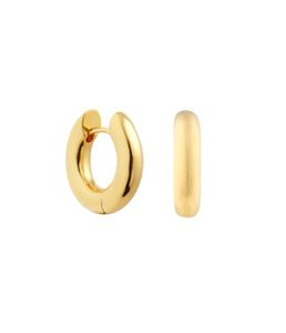 Monarc Jewellery Anita Huggie Hoops, Pair, Gold Vermeil