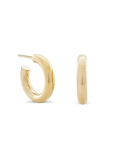 Monarc Jewellery Little Chubbies Hoops, Pair, Gold Vermeil