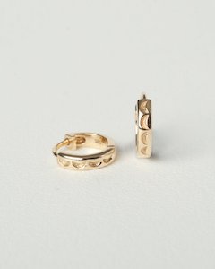 Charlotte Penman Fine | Cresent Huggies | 14k Gold