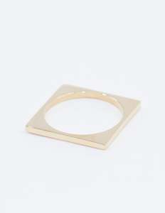 Lisa Webb | Delicate Square Ring | Gold