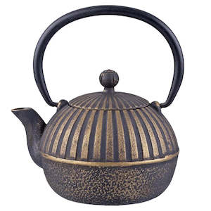 Tea wholesaling: Imperial Stripe Cast Iron Teapot