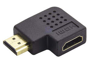 Electronic goods: Right Angle 90° 90 degree elbow RIGHT HDMI Male to Female Port Saver