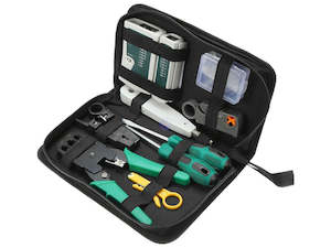 Network Ethernet LAN Cable Tester Crimper Plier Tool Kit