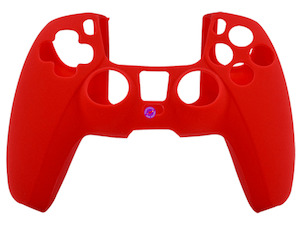 Red Anti-Slip Silicone Rubber PS5 Controller Protective Sleeve Grip Cover