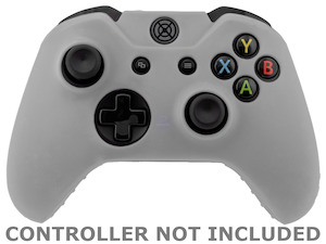 White Anti-Slip Silicone Rubber XBox One Controller Protective Sleeve Grip Cover